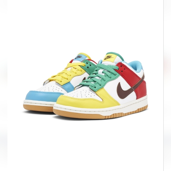 Nike Dunk Colorful Low-Top Sneakers Size 7 Youth - Picture 2 of 14